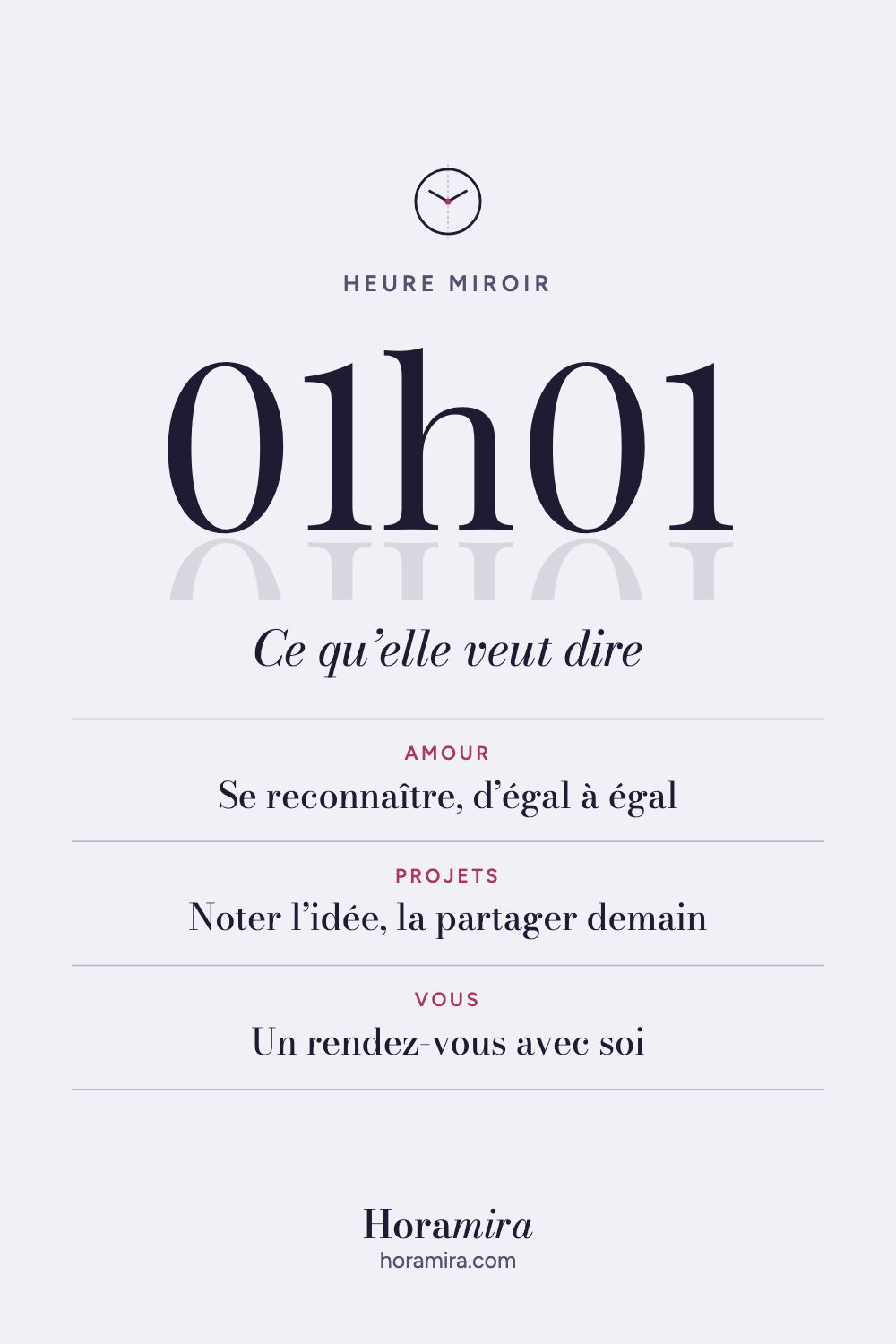 01h01 : signification de l’heure miroir