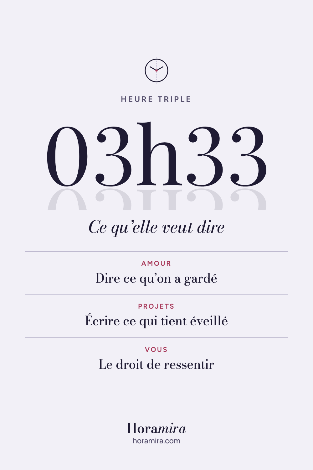 03h33 : signification de l’heure triple
