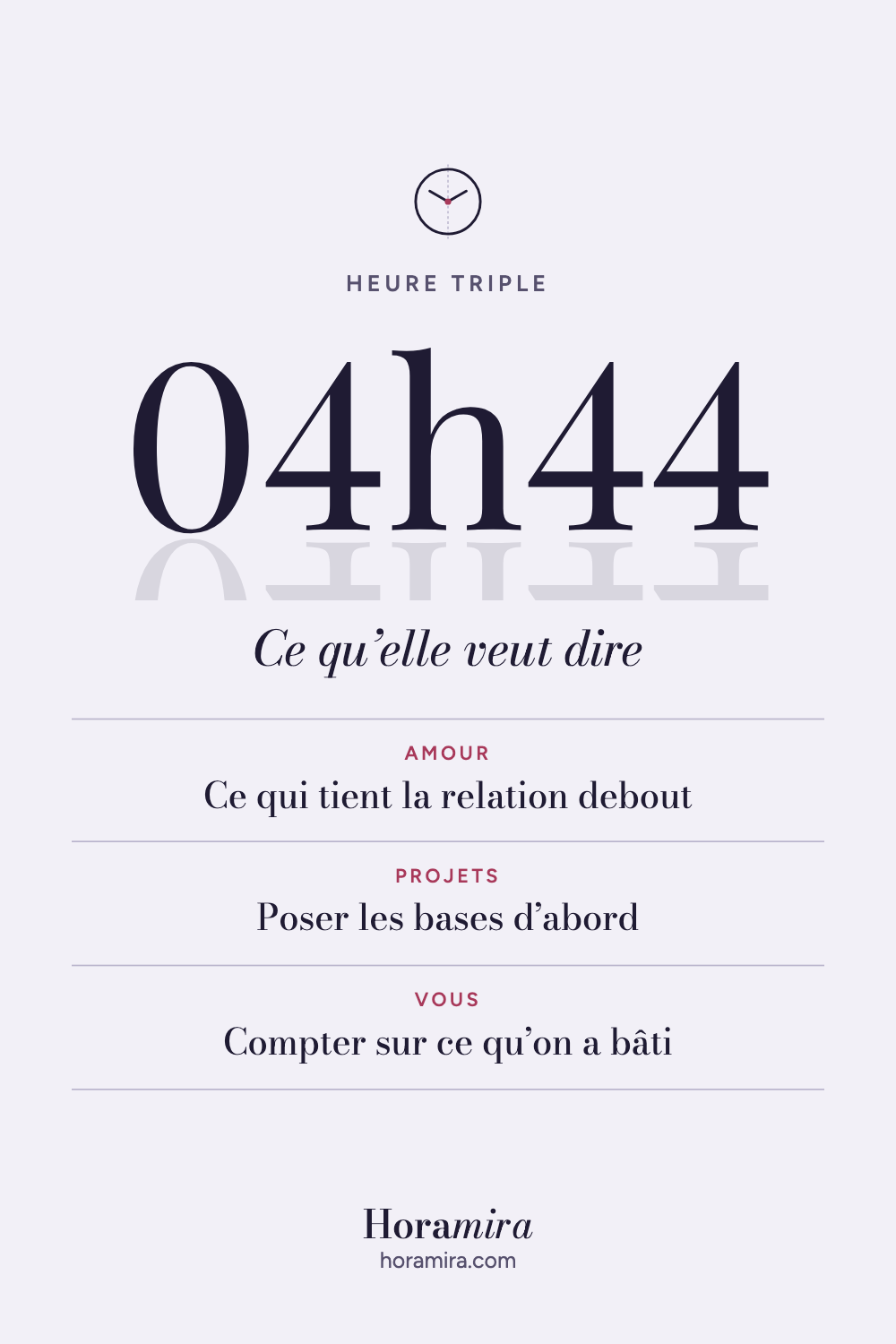 04h44 : signification de l’heure triple