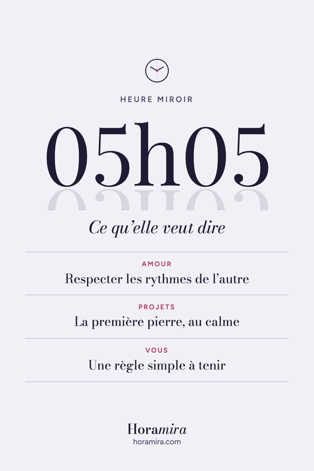 05h05 : signification de l’heure miroir