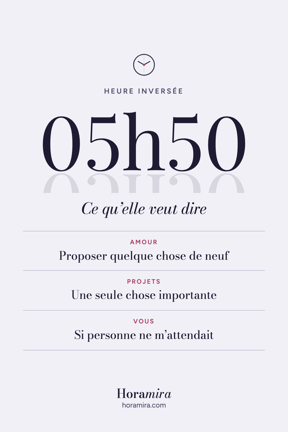 05h50 : signification de l’heure inversée
