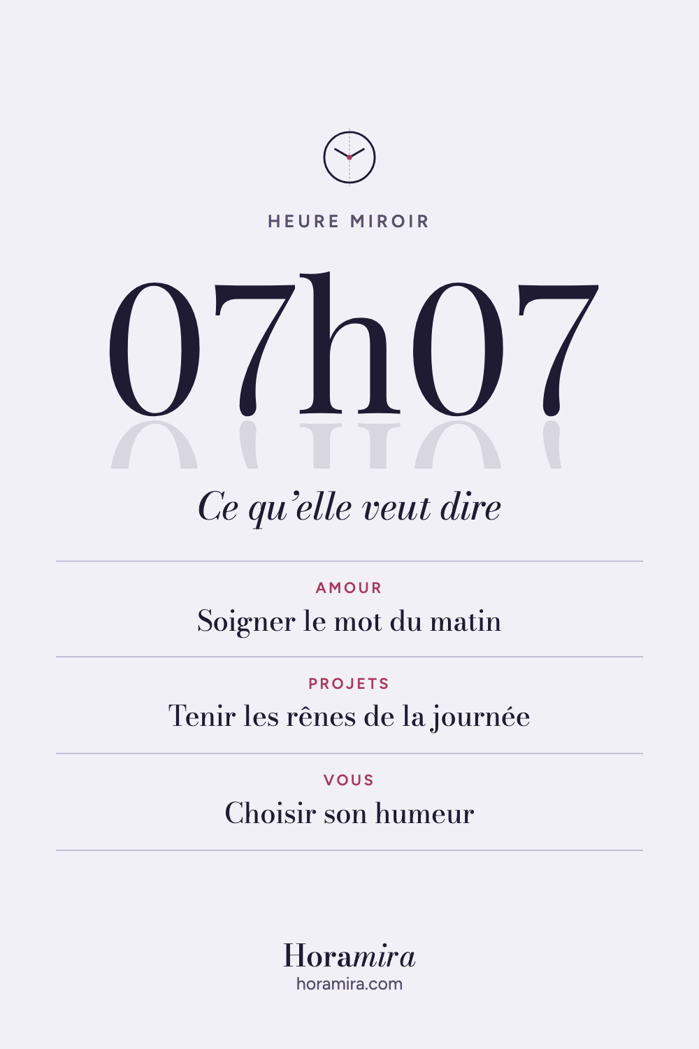 07h07 : signification de l’heure miroir