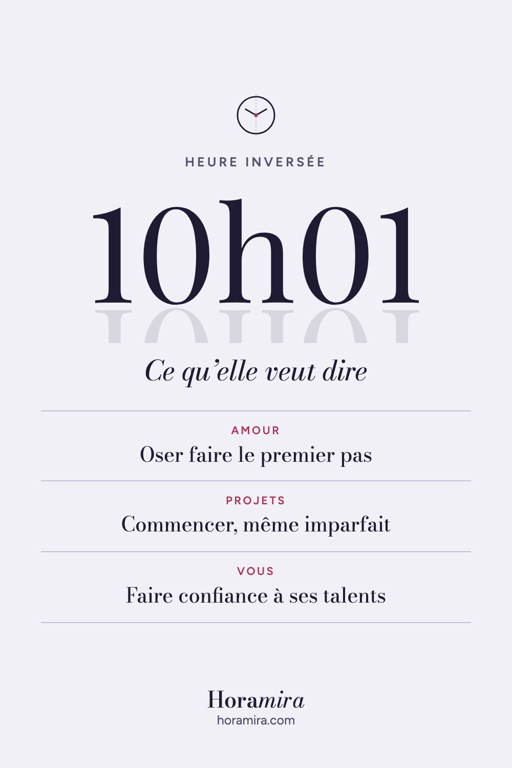 10h01 : signification de l’heure inversée