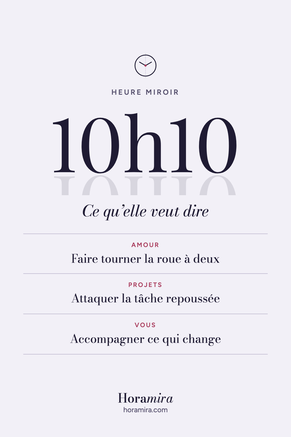 10h10 : signification de l’heure miroir