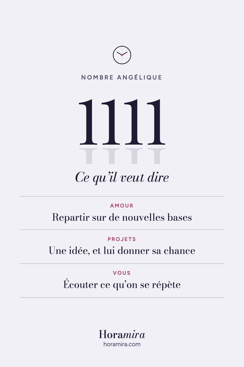 1111 : signification du nombre répété