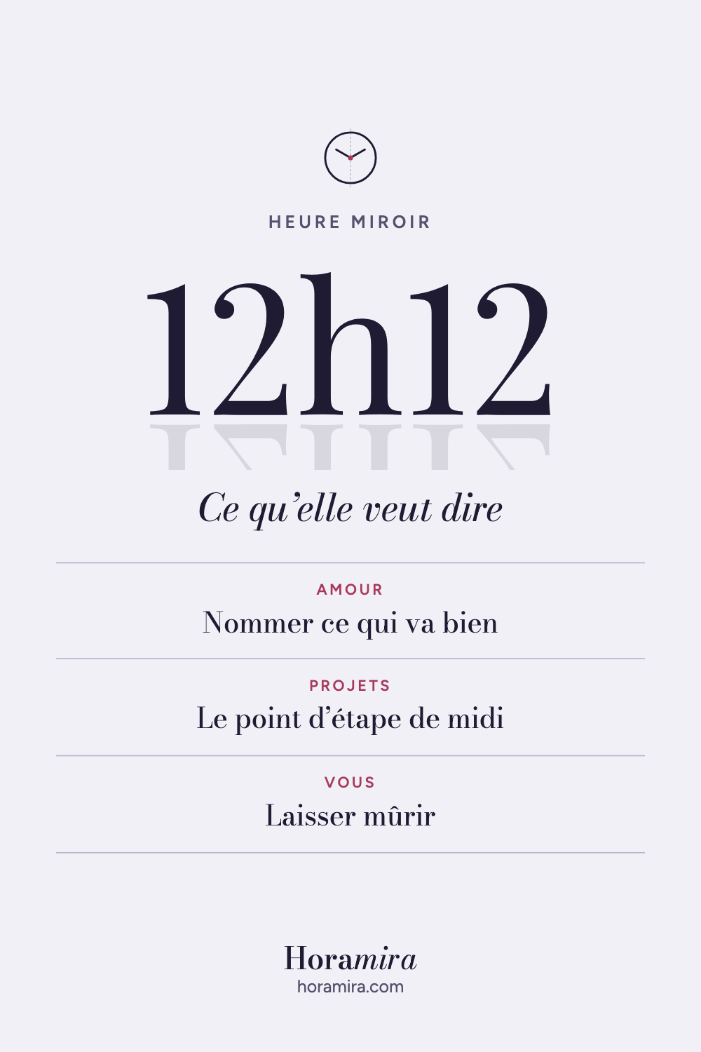 12h12 : signification de l’heure miroir