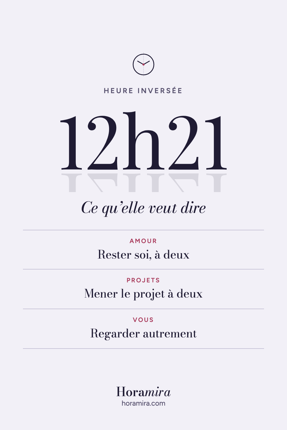 12h21 : signification de l’heure inversée