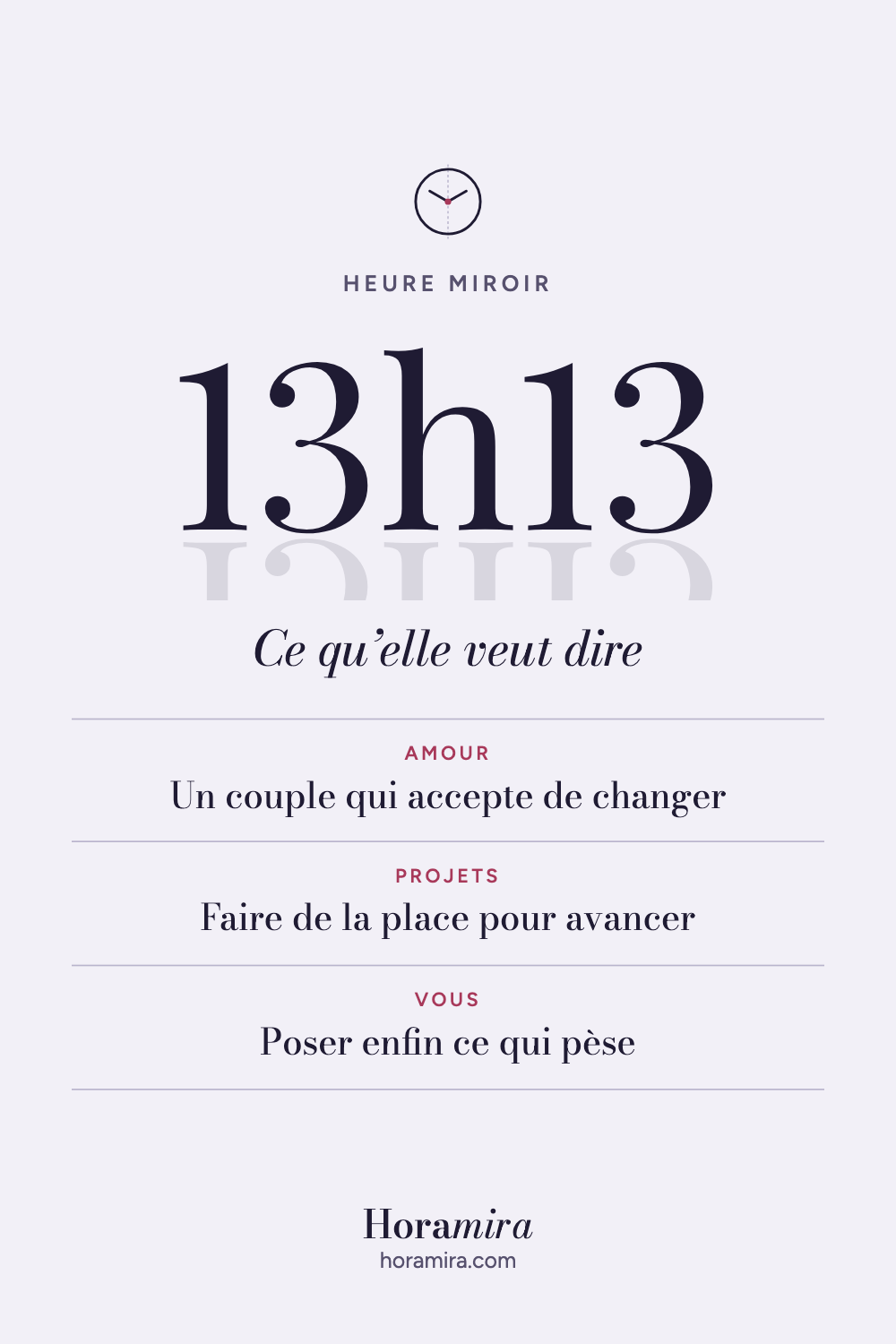 13h13 : signification de l’heure miroir