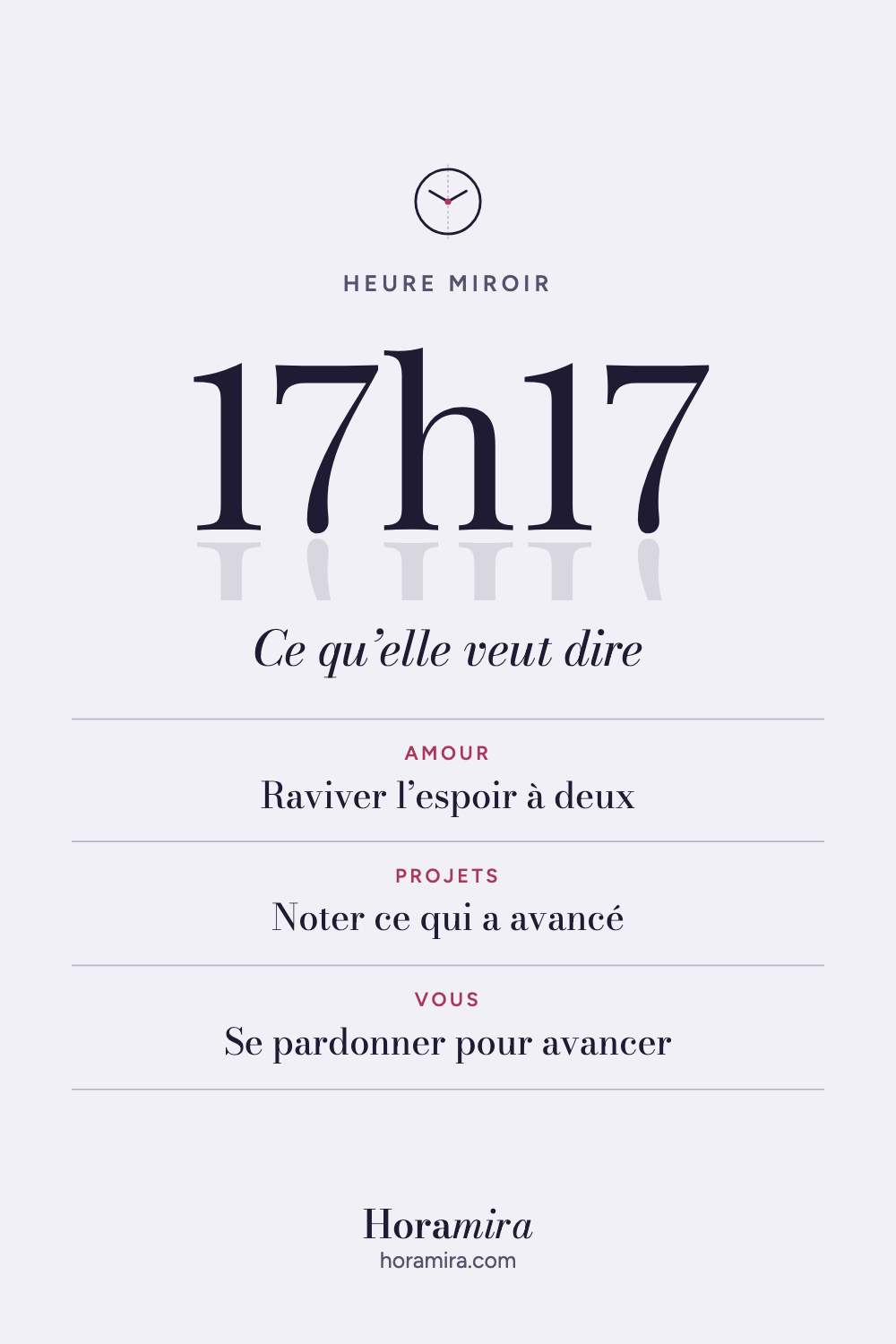 17h17 : signification de l’heure miroir