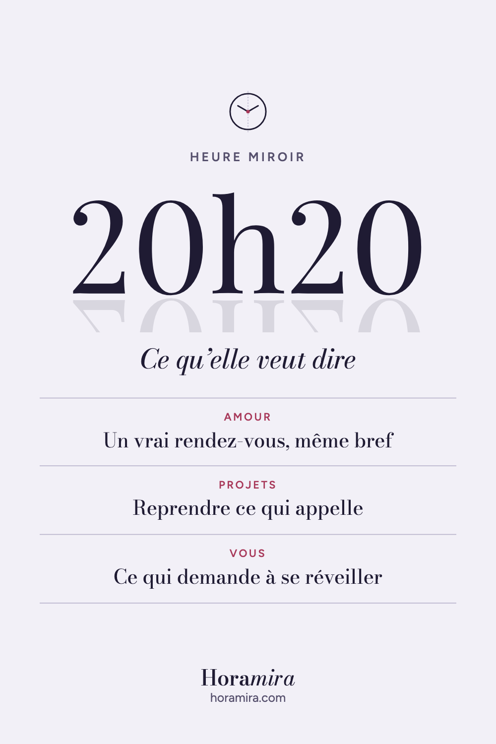 20h20 : signification de l’heure miroir