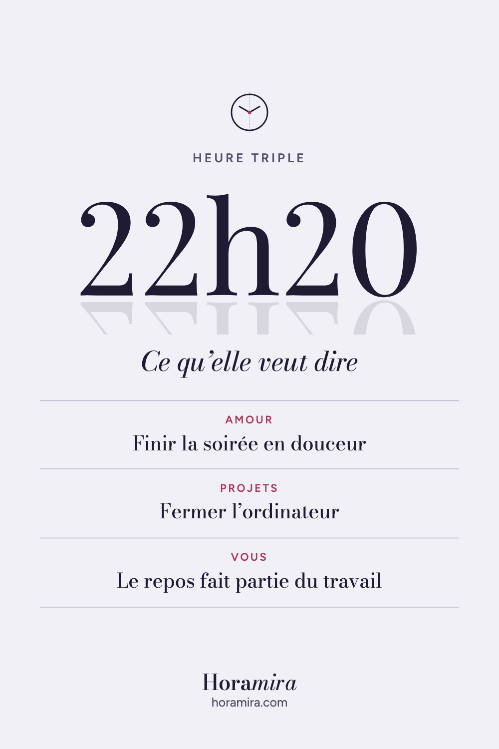 22h20 : signification de l’heure triple