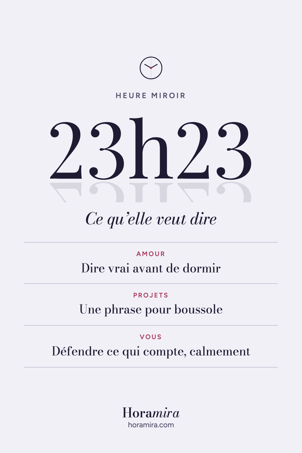 23h23 : signification de l’heure miroir